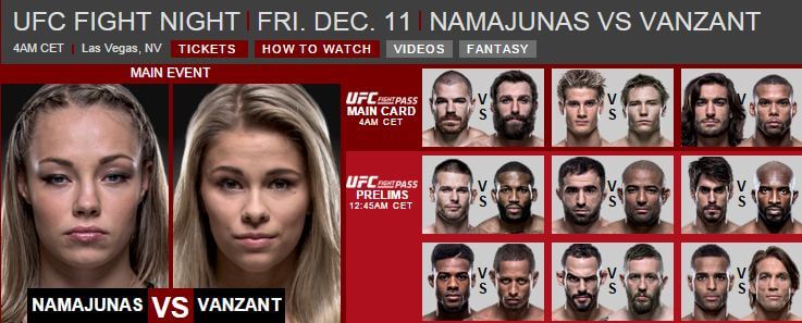 UFC fight night 11 december