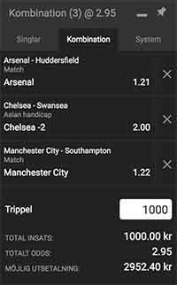 premier league trippeln