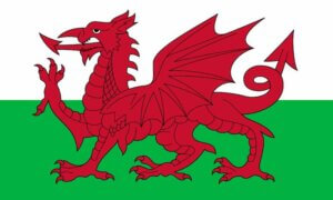 Wales flagga